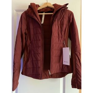 NWT Burgundy Lululemon Size 4 Workout Jacket